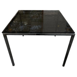 Coffee Table with Glass Top For Sale