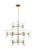 2020s Kate Spade by Visual Comfort Studio Londyn Chandelier, Burnished Brass & Clear Glass, Large For Sale - Image 5 of 5