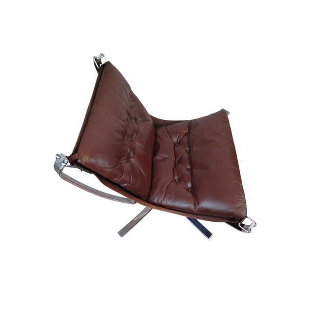 Vatne Møbler Mid-Century Falcon Chair from Sigurd Ressell, 1970s For Sale - Image 4 of 14
