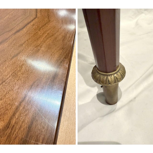 1999 John Widdicomb Neoclassical Mahogany Server Console Table For Sale - Image 10 of 12