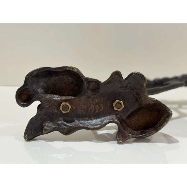 Scott Nelles Bronze “Cypress Tree of Life” Menorah – Signed 1993 For Sale In Atlanta - Image 6 of 6