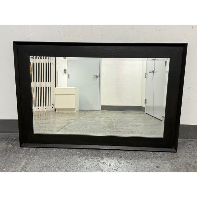 2020s Brownstone Furniture Dark Finish Wall Mirror For Sale - Image 5 of 12