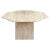 Beige Octagon Travertine Cocktail Coffee Table, 1970s For Sale - Image 11 of 11