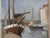 1953 Mid-Century Modern 'Harbour at Rest' Vintage Original Swedish Expressive Seascape Oil Painting, Framed For Sale - Image 10 of 13