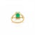 Not Yet Made - Made To Order Statement Emerald Split Ring Size 7 in 14k Gold With Diamonds For Sale - Image 5 of 12