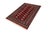 Abstract Rustic Bokhara Red/Gray Hand Knotted Wool Rug For Sale - Image 3 of 9