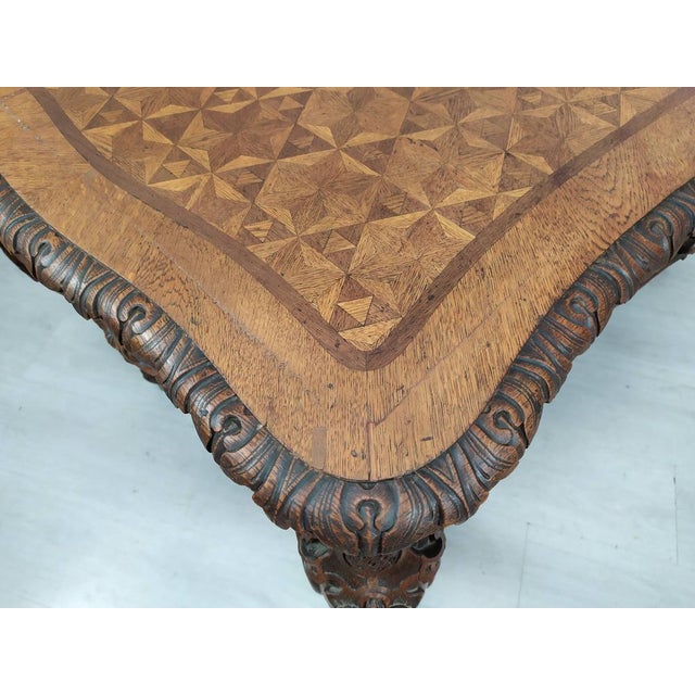 Louis XV Carved Oak Side Table For Sale - Image 18 of 18