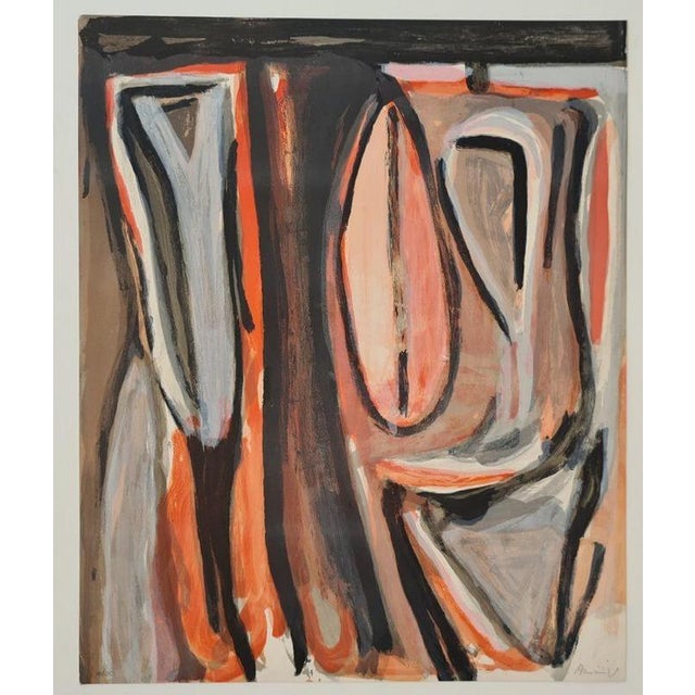 Lithograph, 1979 Handsigned by the artist in pencil and numbered 88/100 Publisher : Bram Van Velde & Jacques Putman...