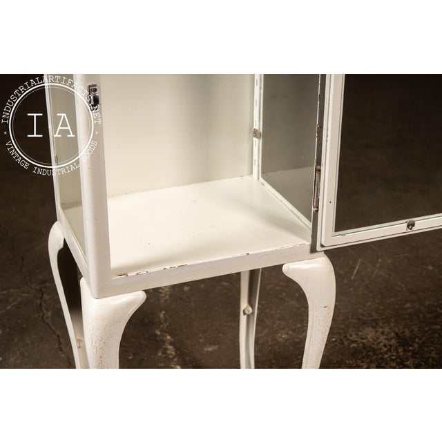 Antique Dental Cabinet With Cabriole Legs in White For Sale - Image 12 of 16