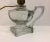 Shabby Chic Antique Greek Key Pressed Glass Electrified Oil Lamp For Sale - Image 3 of 12
