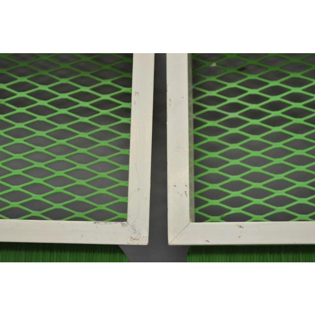 Vintage Mid Century Modern Green Theater Mask Shadowbox Wall Pocket Shelf - Pair For Sale - Image 11 of 17