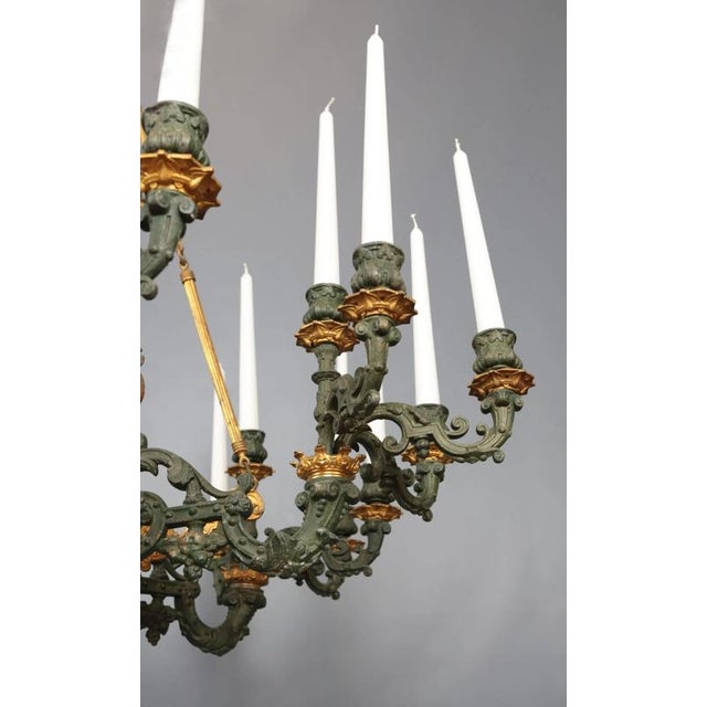 French Empire Palace 24-Candle Chandelier For Sale - Image 7 of 8