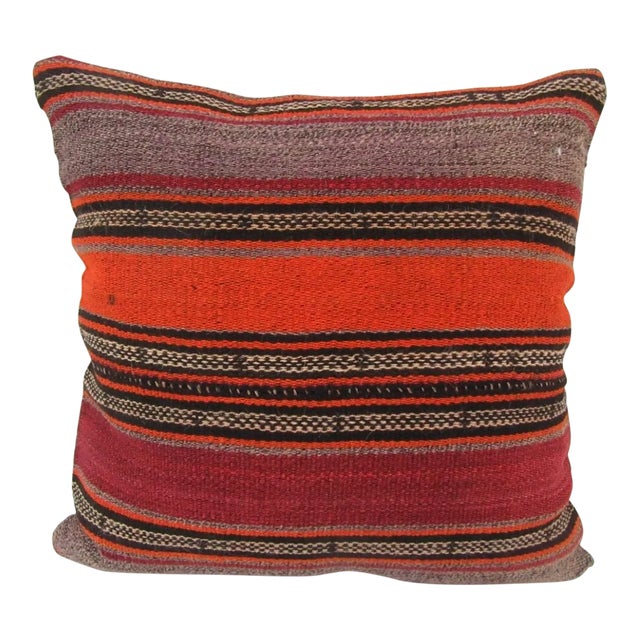 Striped Kilim Pillow Cover For Sale