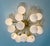 Metal 21st Century Mezzo Polished Brass Glossy White Murano Flush Mount by Fabio LTD For Sale - Image 7 of 9