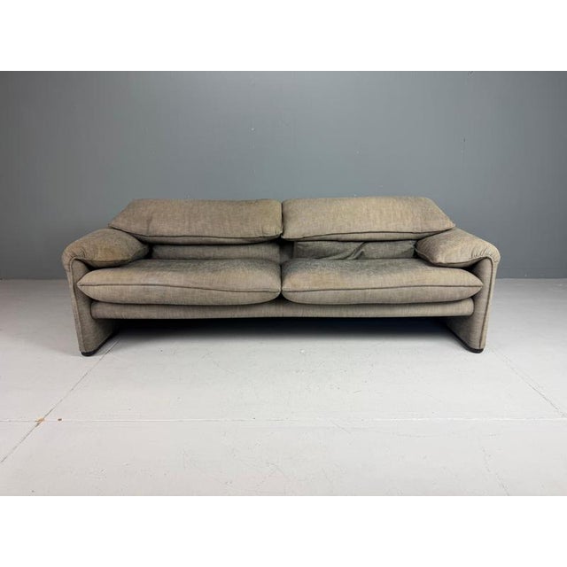 If it's classic Italian style you're after, look no further! Maralunga 2 and a half-seat Sofa, designed 1973 by Vico...