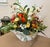 Centerpiece Cheerful Faux Array in Vintage Hand Painted Italian Ceramic Scalloped Bowl For Sale - Image 4 of 7