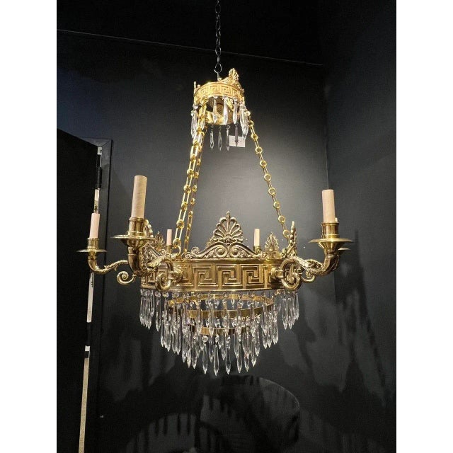 Metal Late 19th Century Caldwell Chandelier For Sale - Image 7 of 12