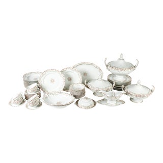 Antique European Dinner Service for Eight- 63 Pieces For Sale