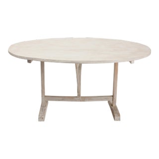 Vintage French Painted Wine Table For Sale