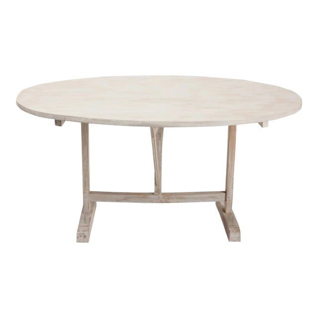 Vintage French Painted Wine Table For Sale