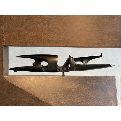 Manuel Alvarez, Abstract Sculpture, Corten Steel & Bronze For Sale - Image 6 of 14