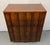 Elevate your interior space with this striking Lane Brutalist Walnut Highboy Dresser, an iconic piece of mid-century...
