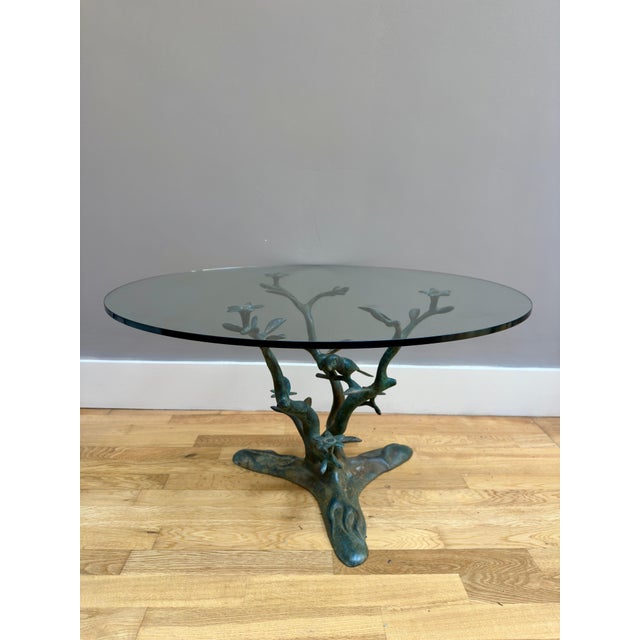 Vintage Bronze Verdigris Coffee Table by Willy Daro, 1970 For Sale - Image 6 of 16