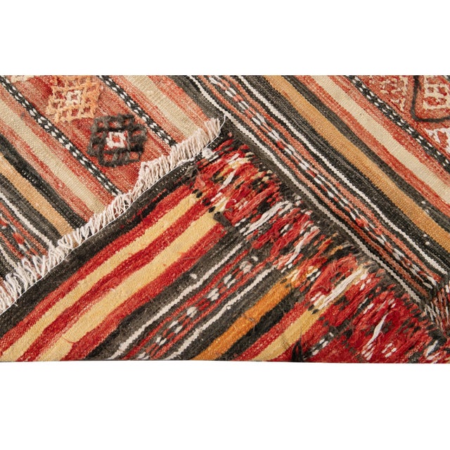 Mid-20th Century Vintage Kilim Rug 4' 8" X 8' 7'' For Sale - Image 4 of 13