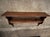 What an adorable two tier shelf with a coat rod below and sweet shaped ends, made of lovely grained pine. It is a very...