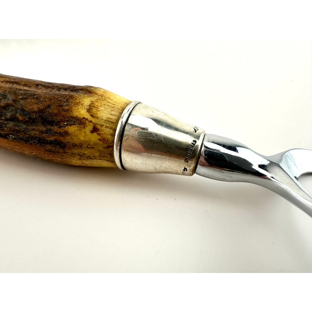 Vintage John Hasselbring New York Antler and Sterling Bar Tools 6