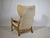 Mid-Century Modern Wingback Chair with Folding Function in Wood, 1970s For Sale - Image 6 of 12