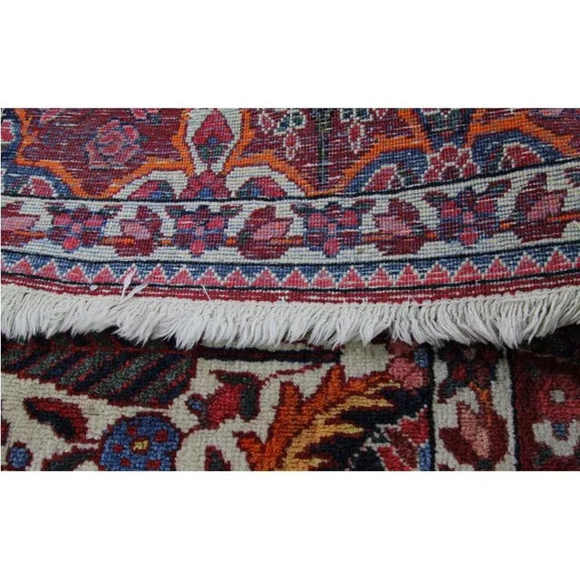 Textile Handwoven Persian Bakhtiari Area Rug 4’9″ X 7’0″ For Sale - Image 7 of 12
