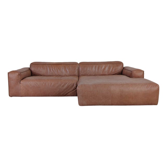 Freistil 187 Leather Corner Sofa frorm Rolf Benz For Sale