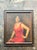 Command attention in any room with this dramatic vintage oil portrait, a stunning homage to Art Deco glamour and the...
