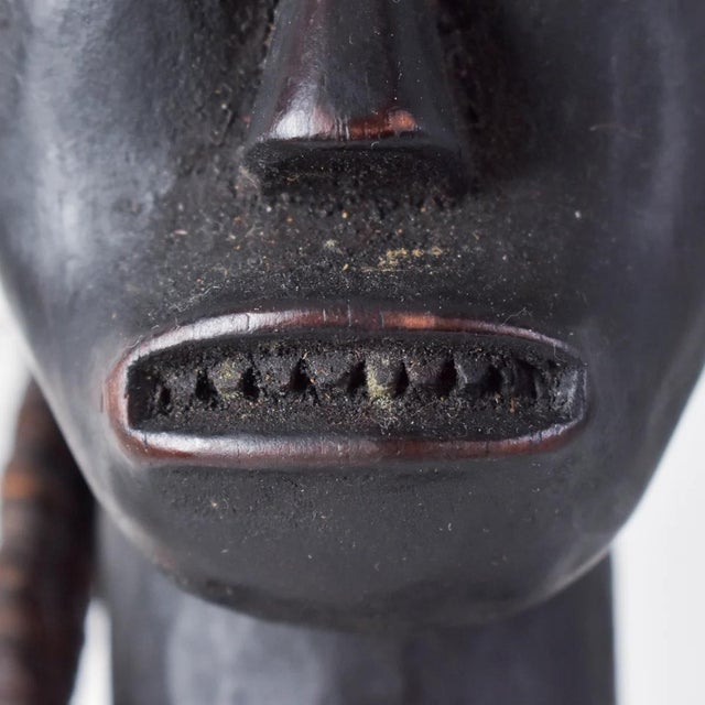 African Early 20th Century Male Fang Byeri Standing Reliquary Figure Gabon For Sale - Image 3 of 11