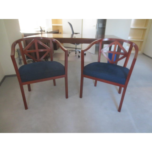 American Josef Hoffman Diamond Back Armchair - A Pair For Sale - Image 3 of 7