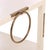1960s Rare Pair of Two-Tier White Lacquered Wood and Brass End Tables, C. 1960 For Sale - Image 5 of 7