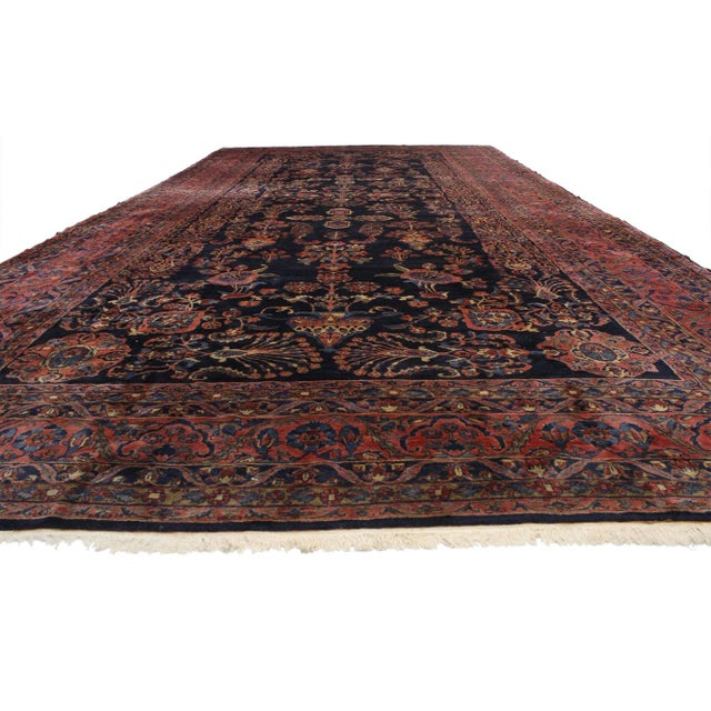 Oversized Antique Persian Sarouk Rug - 12'00 X 25'00 For Sale - Image 4 of 7