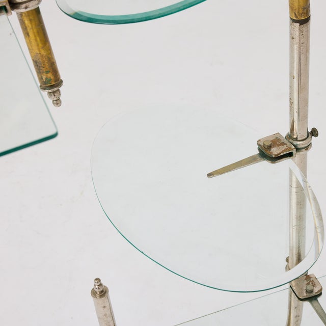 Vintage Art Nouveau Metal and Glass Patisserie Display Stand, 1930s For Sale - Image 8 of 18
