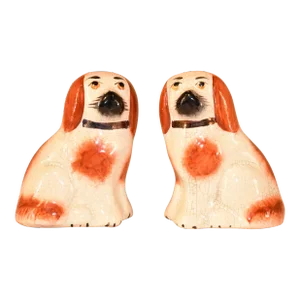 Pair of Small Staffordshire Dogs, Circa 1970