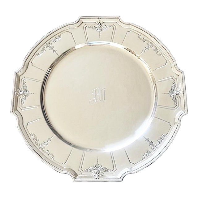 1920s Gorham Sterling Silver Charger Plate Set Art Deco - 12 pcs For Sale