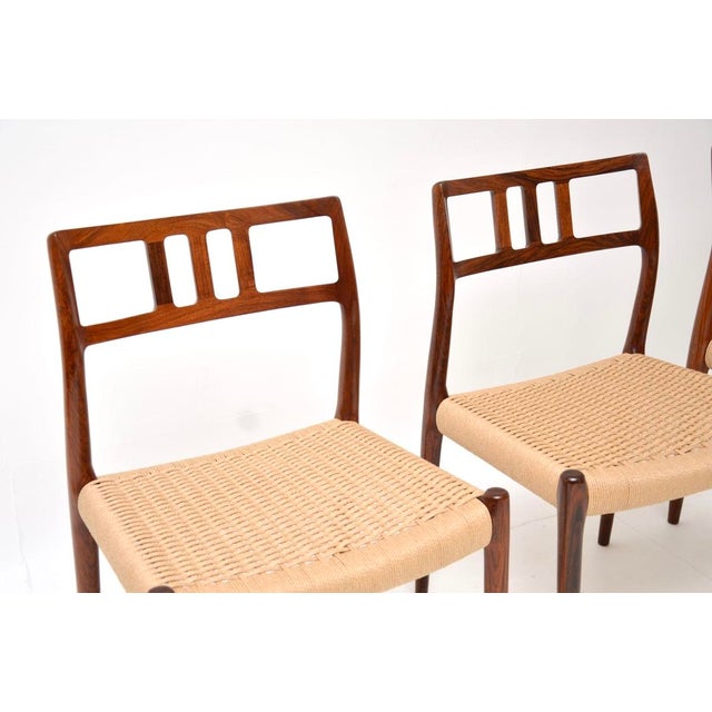 Vintage Danish Model 79 Chairs by Niels Moller, 1960, Set of 4 For Sale - Image 6 of 15