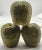 Set of 3 Mid-Century Giant Faux Sugared Green Apples For Sale - Image 4 of 5