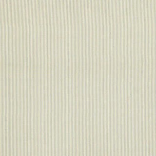 Schumacher Charee Silk Stripe Fabric in Light Blue & White For Sale