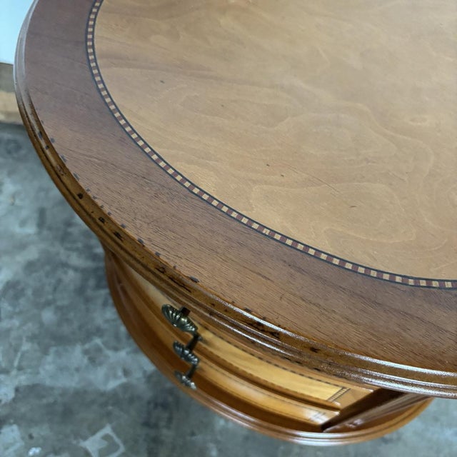 Louis XV Style Side Table with Inlay Work, 1970s For Sale - Image 11 of 14