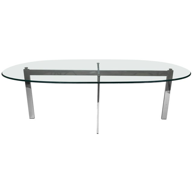 Chrome and Glass Cocktail Table Chairish
