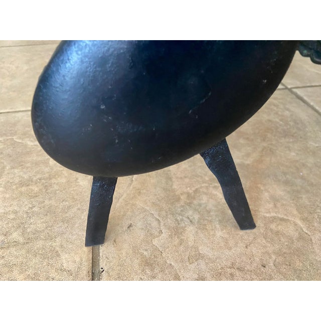 Black 1950s Music Note Fireplace Andirons - a Pair For Sale - Image 8 of 13