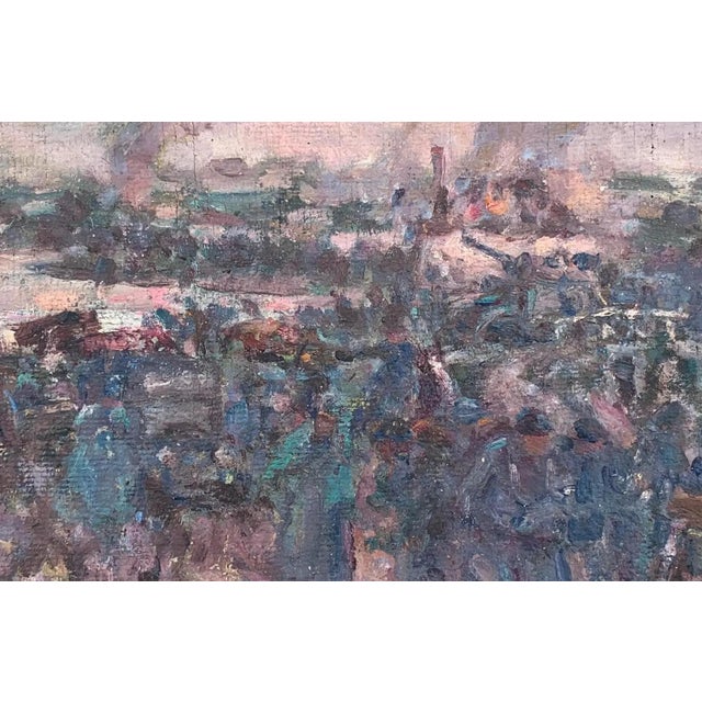 Rural Landscape Painting Original Art Ukrainian Artist Sokolovsky G. 1970s For Sale - Image 4 of 6