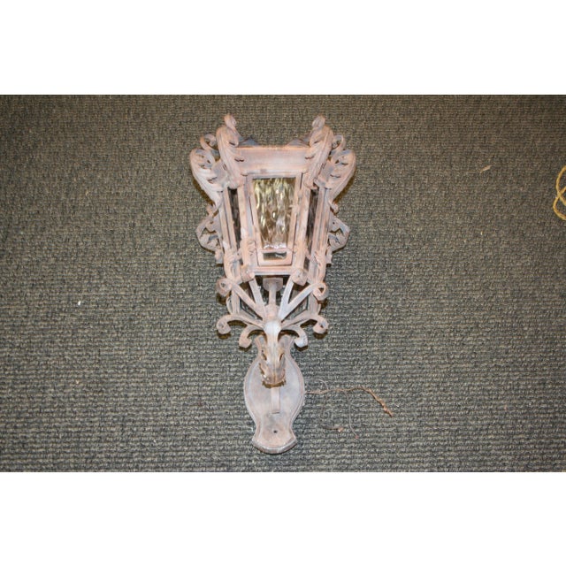 Gothic 1990s Spanish Gothic Wrought Iron Sconce For Sale - Image 3 of 6