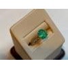 Oval Emerald and Diamond Ring 14 Karat Yellow Gold For Sale - Image 16 of 18
